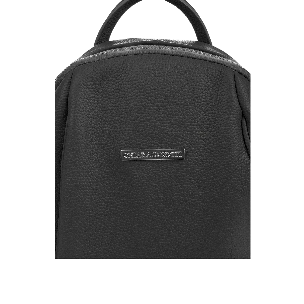 Rucsac dama din piele naturala Chiara Canotti CC1385, Negru, #5, Bagsy