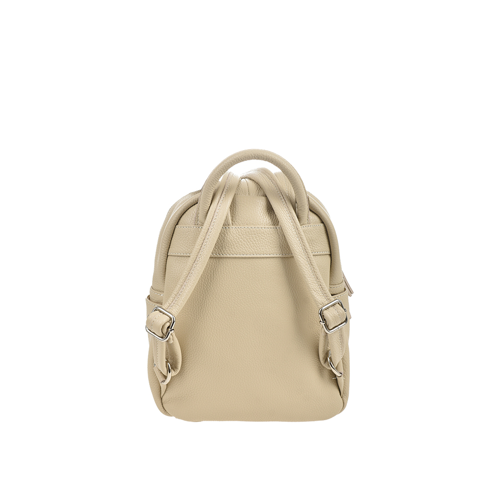 Rucsac dama din piele naturala Chiara Canotti CC1385, Bej, #3, Bagsy