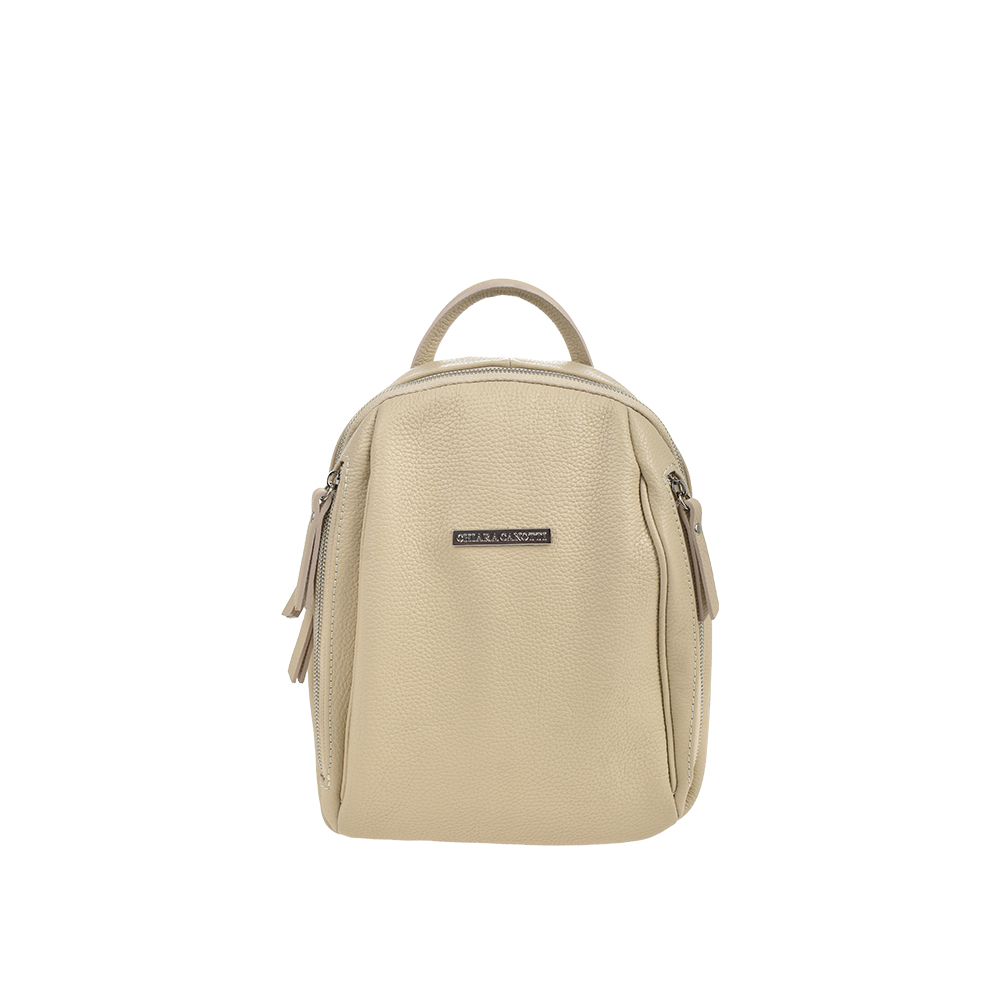 Rucsac dama din piele naturala Chiara Canotti CC1385, Bej, #1, Bagsy
