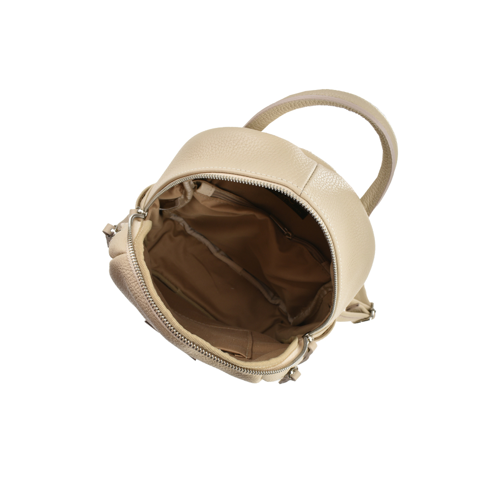 Rucsac dama din piele naturala Chiara Canotti CC1385, Bej, #4, Bagsy