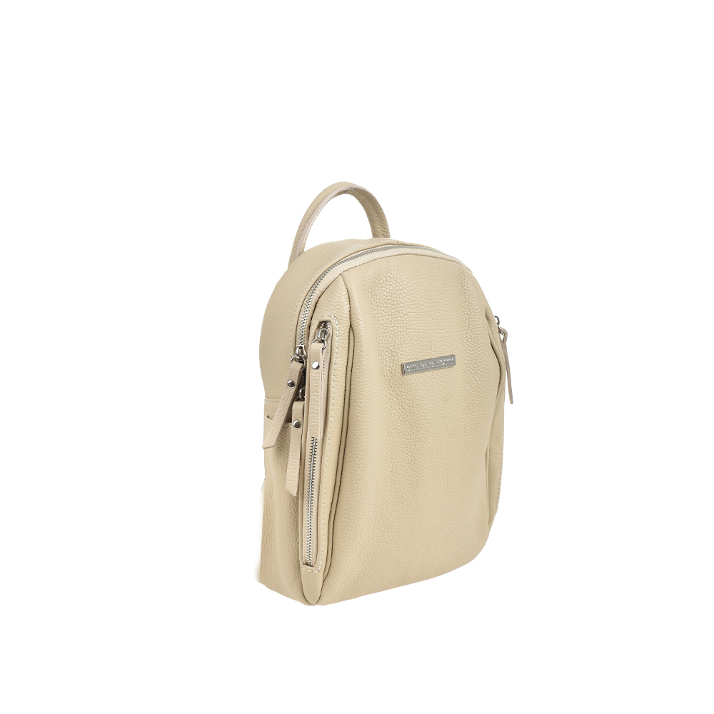 Rucsac dama din piele naturala Chiara Canotti CC1385, Bej, #2, Bagsy