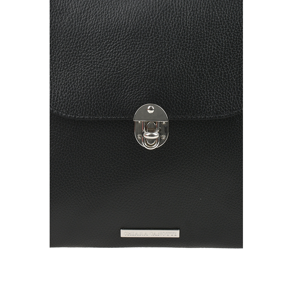 Rucsac dama din piele naturala Chiara Canotti CC1386, Negru, #5, Bagsy