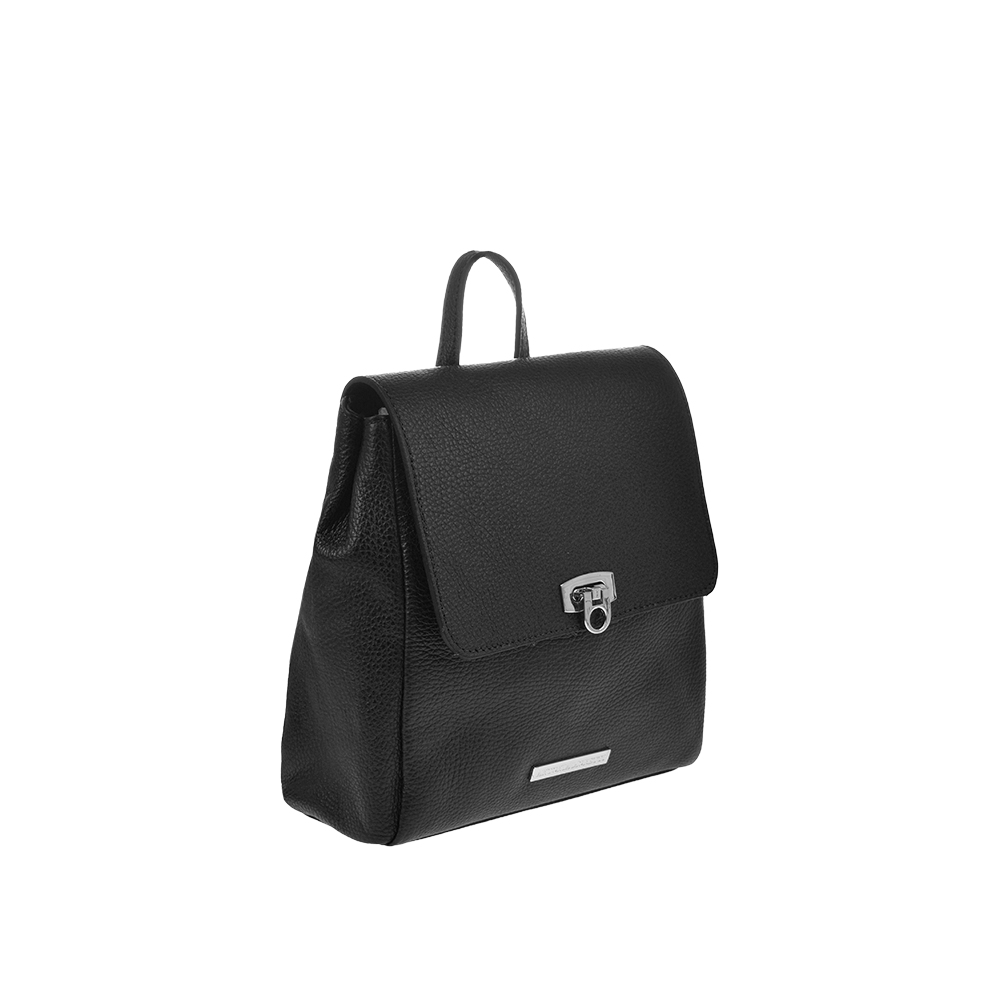 Rucsac dama din piele natuarala Antonia Moretti AM1372, Negru, #2, Bagsy