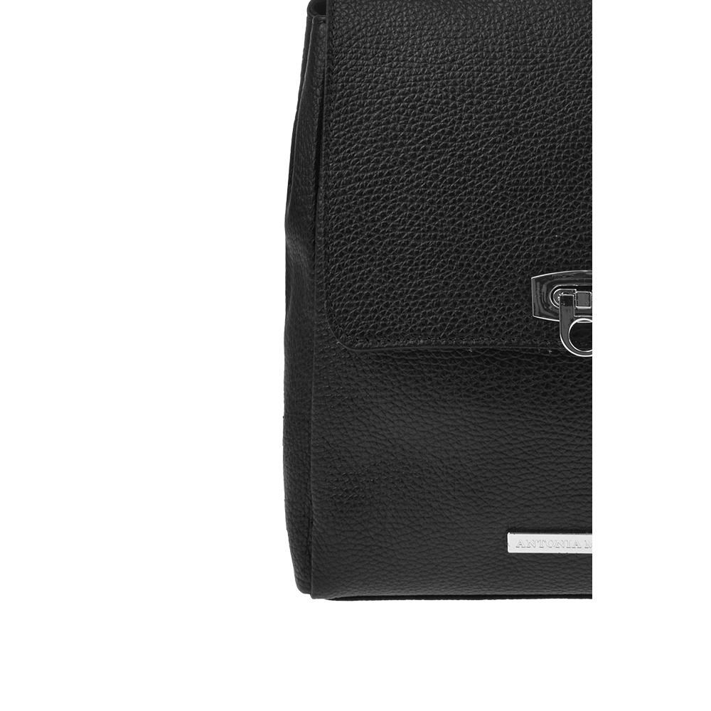Rucsac dama din piele natuarala Antonia Moretti AM1372, Negru, #5, Bagsy