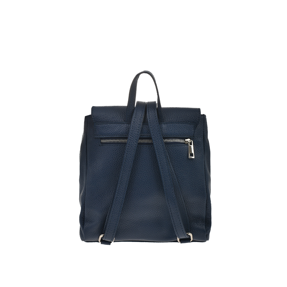 Rucsac dama din piele natuarala Antonia Moretti AM1372, Albastru, #3, Bagsy