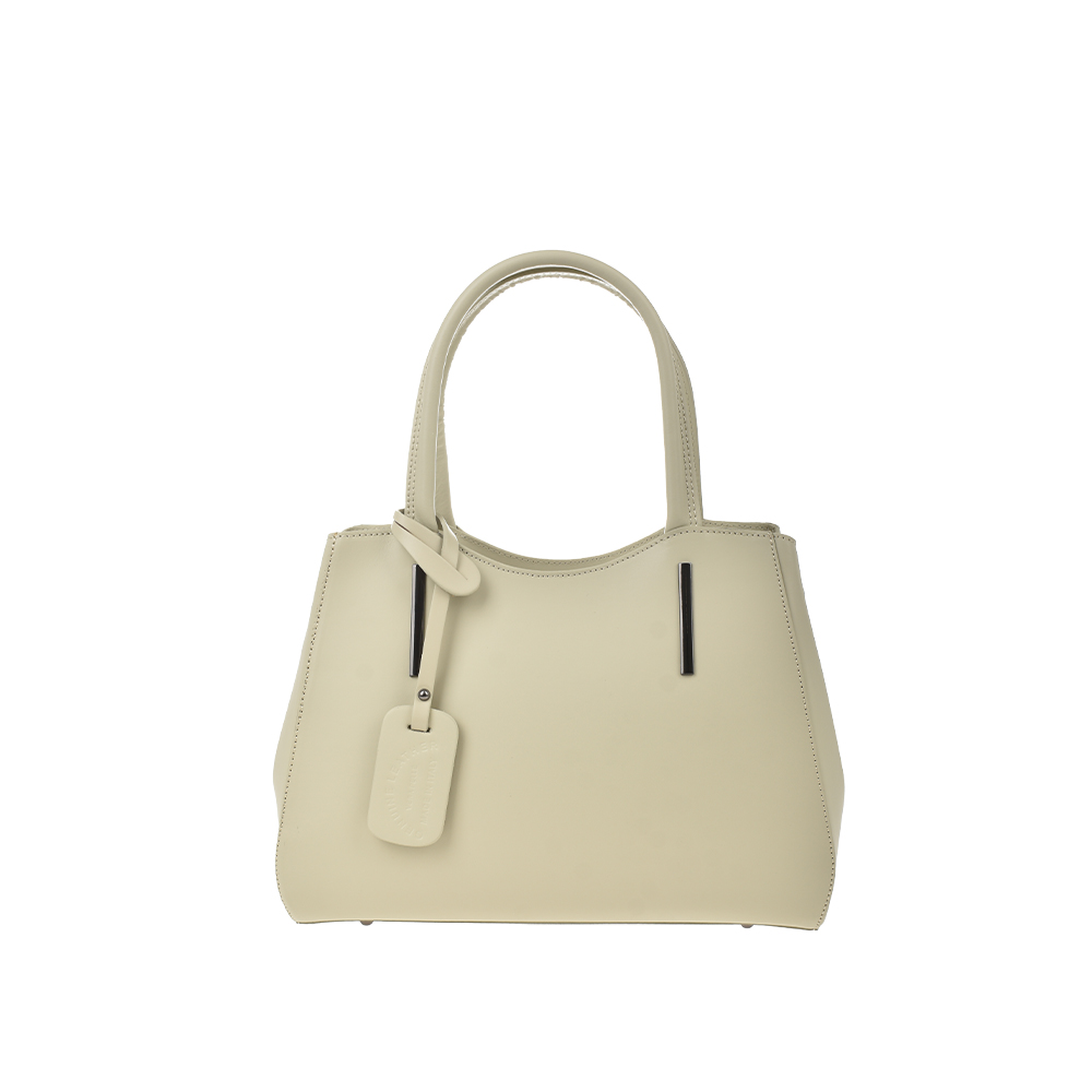 Geanta de mana din piele naturala Chiara Canotti CC1387, Bej, Nr. 1, Bagsy