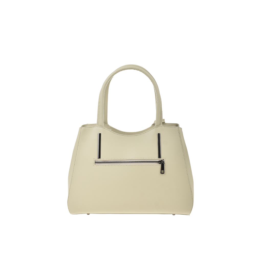 Geanta de mana din piele naturala Chiara Canotti CC1387, Bej, Nr. 3, Bagsy