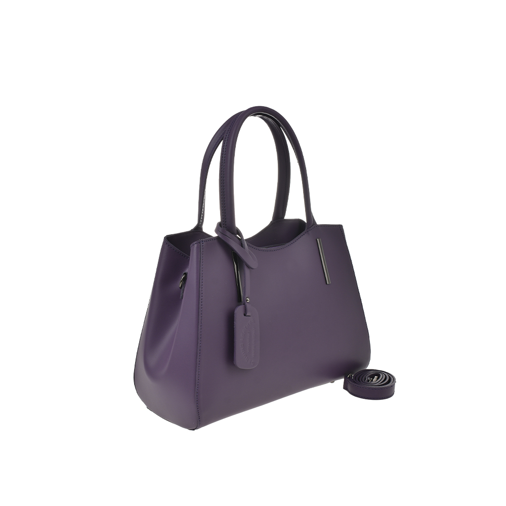Geanta de mana din piele naturala Chiara Canotti CC1387, Violet, #2, Bagsy
