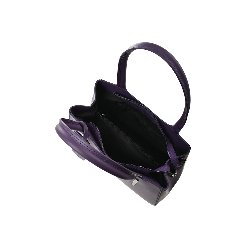 Geanta de mana din piele naturala Chiara Canotti CC1387, Violet, #4, Bagsy
