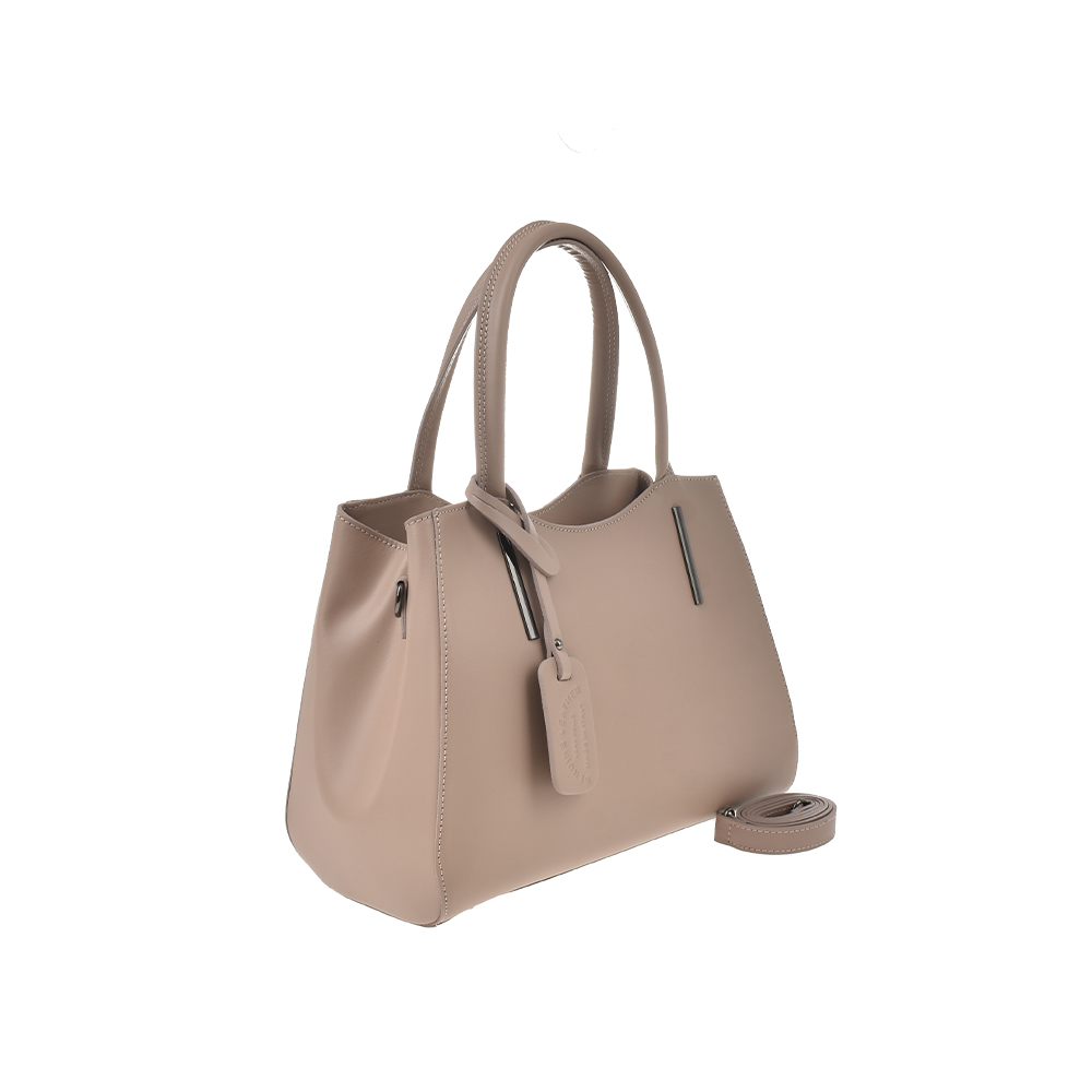 Geanta de mana din piele naturala Chiara Canotti CC1387, Roz prafuit, #2, Bagsy