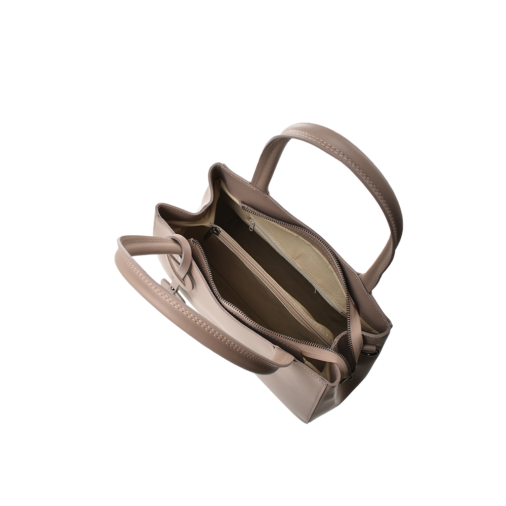 Geanta de mana din piele naturala Chiara Canotti CC1387, Roz prafuit, #4, Bagsy