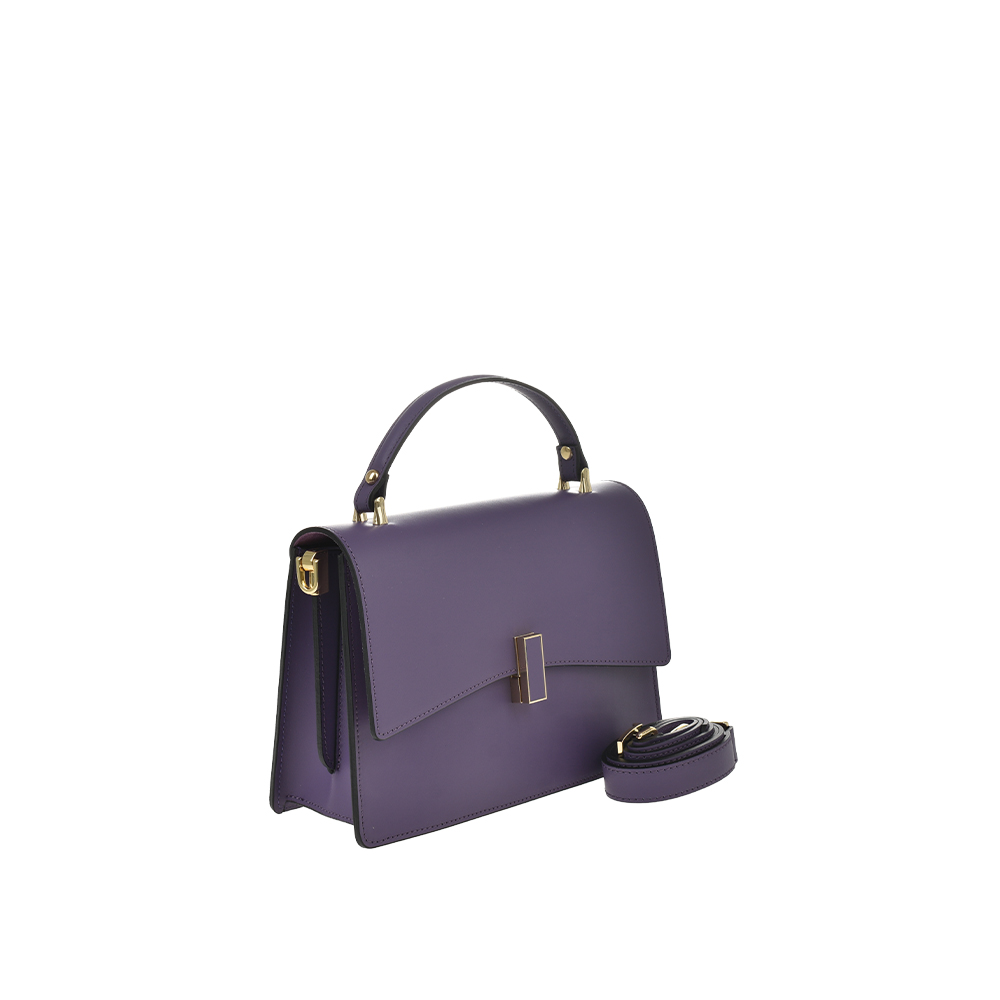 Geanta de mana din piele naturala Chiara Canotti CC1392, Violet, #2, Bagsy