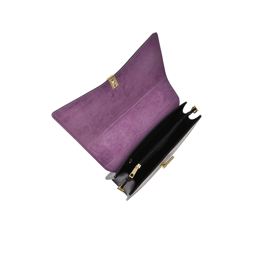 Geanta de mana din piele naturala Chiara Canotti CC1392, Violet, #4, Bagsy