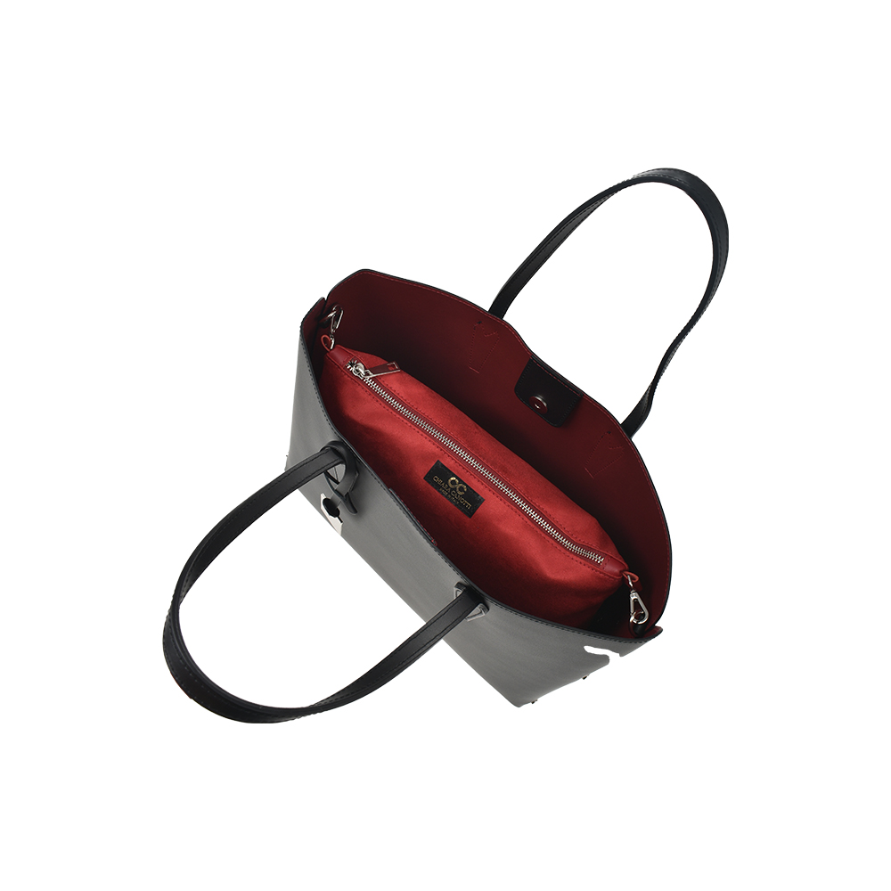 Geanta de mana din piele naturala Chiara Canotti CC1393, Negru, #5, Bagsy