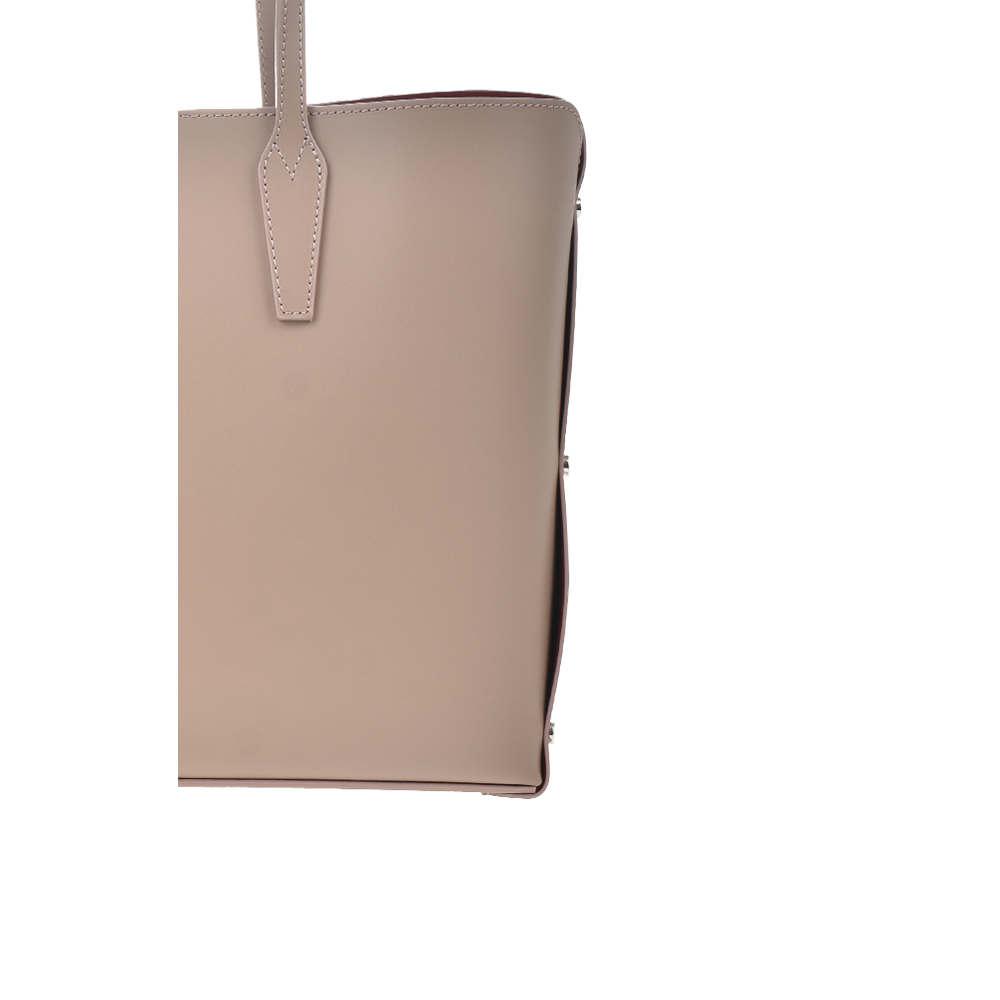 Geanta de mana din piele naturala Chiara Canotti CC1393, Roz prafuit, #6, Bagsy