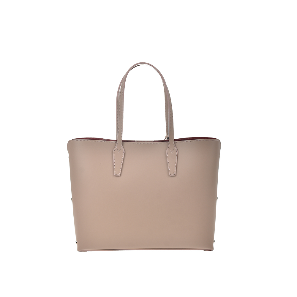 Geanta de mana din piele naturala Chiara Canotti CC1393, Roz prafuit, #4, Bagsy