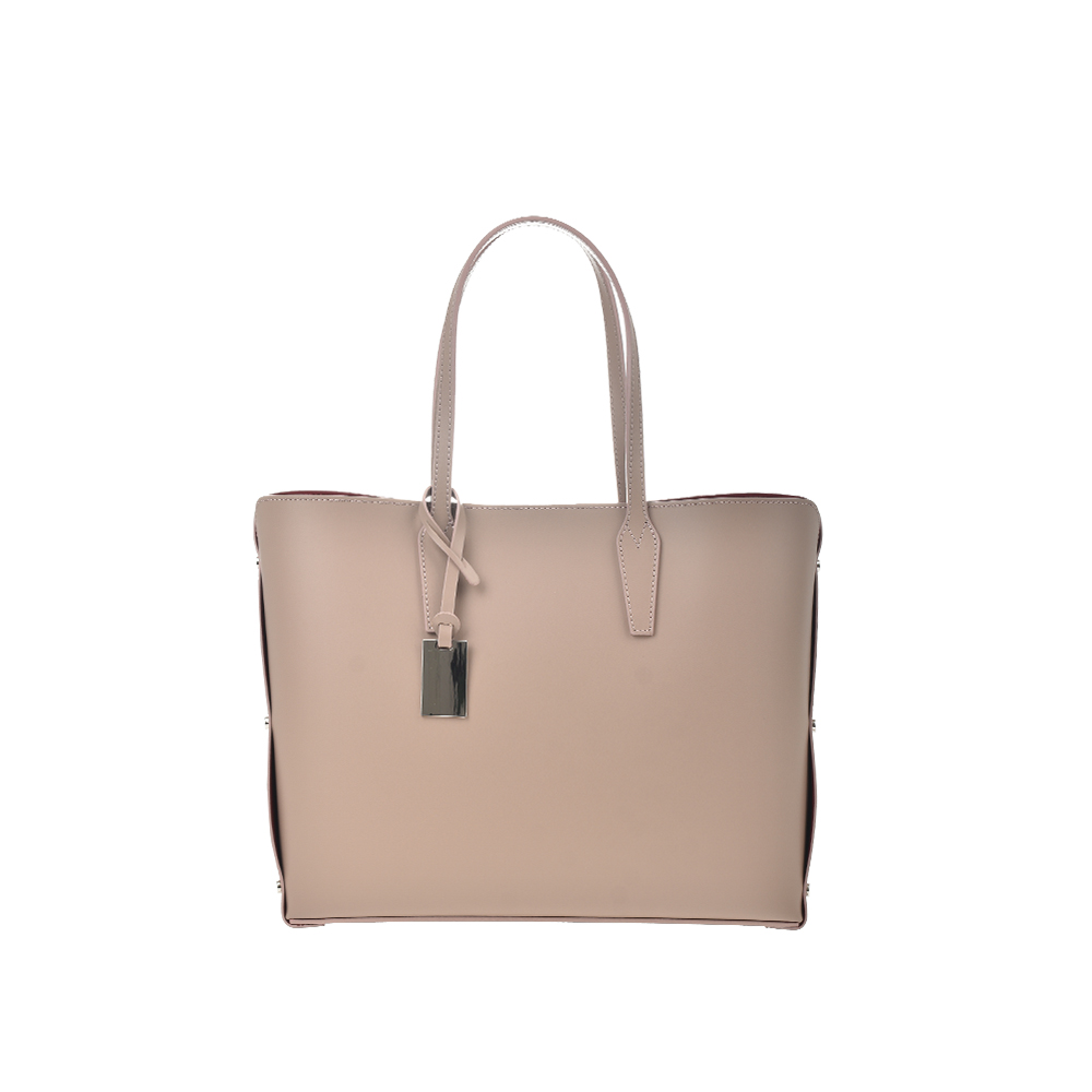 Geanta de mana din piele naturala Chiara Canotti CC1393, Roz prafuit, #2, Bagsy