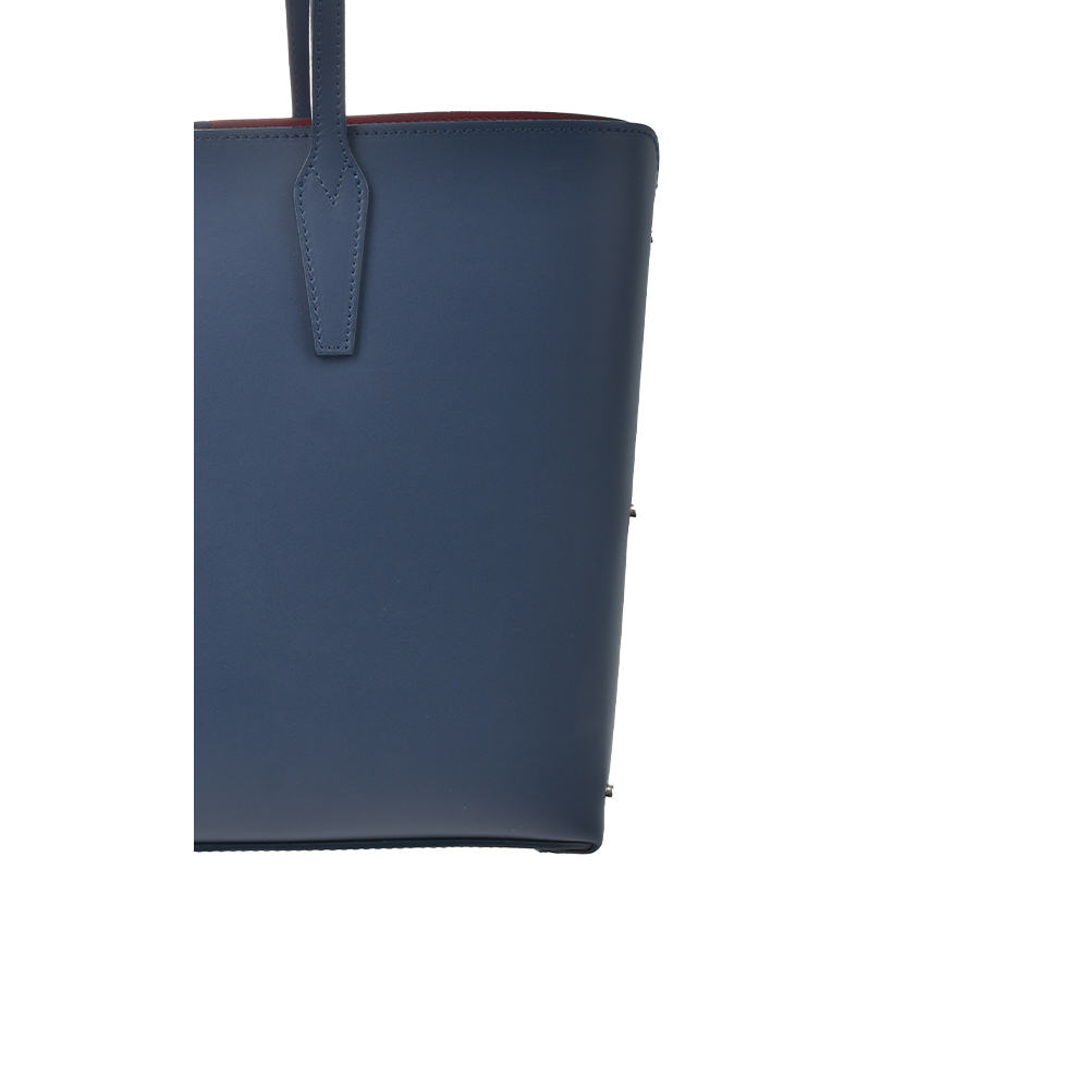 Geanta de mana din piele naturala Chiara Canotti CC1393, Albastru, #6, Bagsy