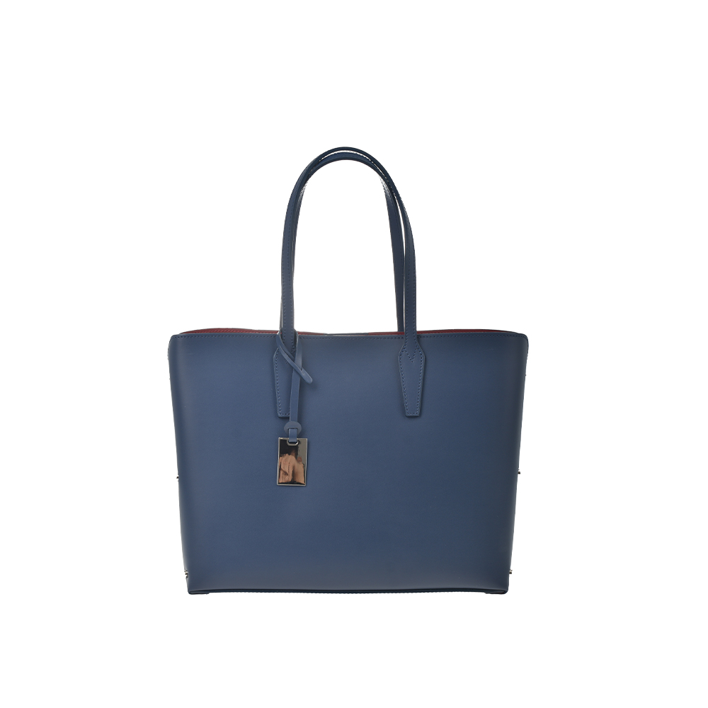 Geanta de mana din piele naturala Chiara Canotti CC1393, Albastru, #2, Bagsy