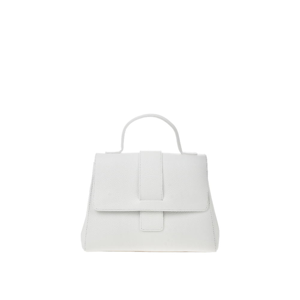 Geanta de mana din piele naturala Chiara Canotti CC1395, Alb, #1, Bagsy