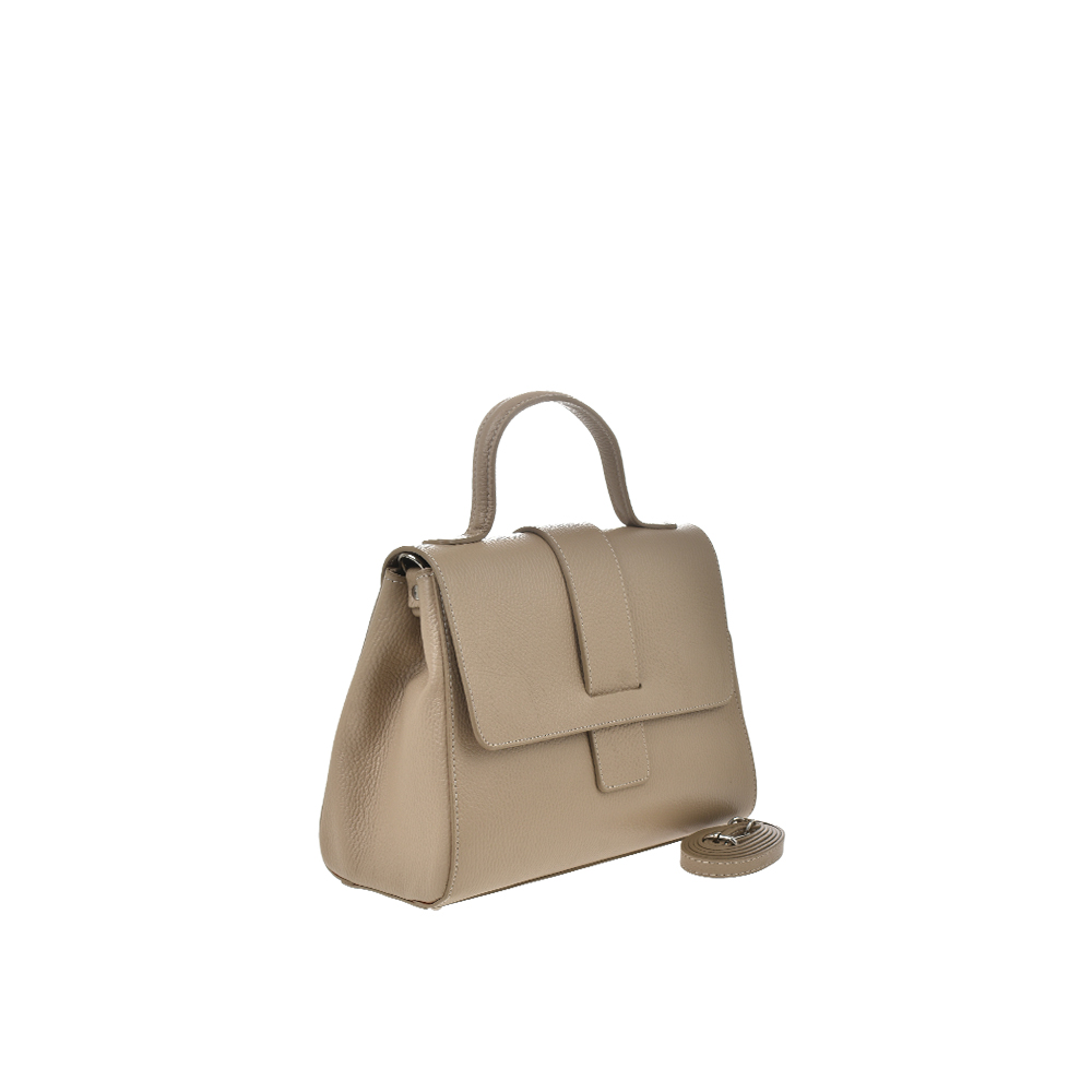 Geanta de mana din piele naturala Chiara Canotti CC1395, Grej, #2, Bagsy