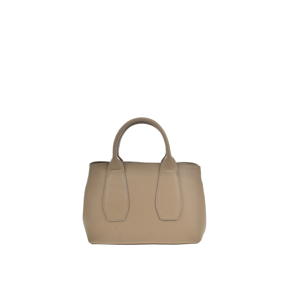 Geanta de mana din piele naturala Antonia Moretti AM1374, Grej, Nr. 3, Bagsy