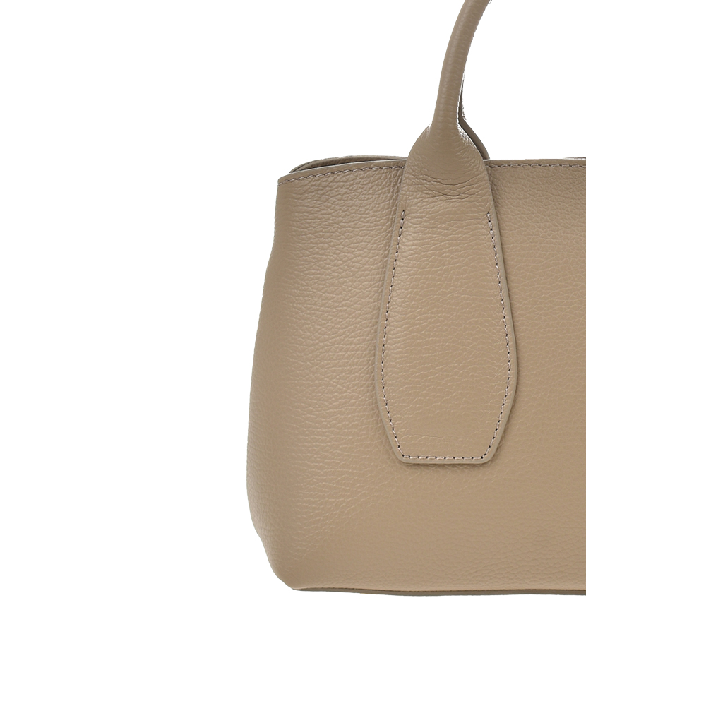 Geanta de mana din piele naturala Antonia Moretti AM1374, Grej, Nr. 5, Bagsy