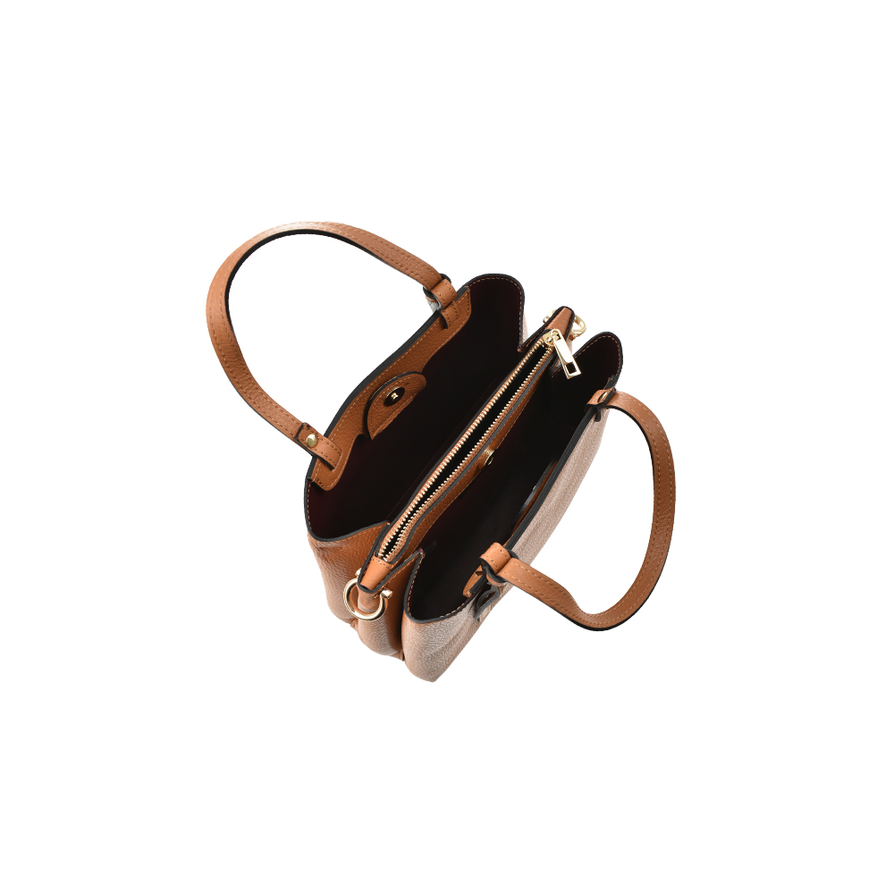 Geanta de mana din piele naturala Chiara Canotti CC1402, Coganc, #4, Bagsy