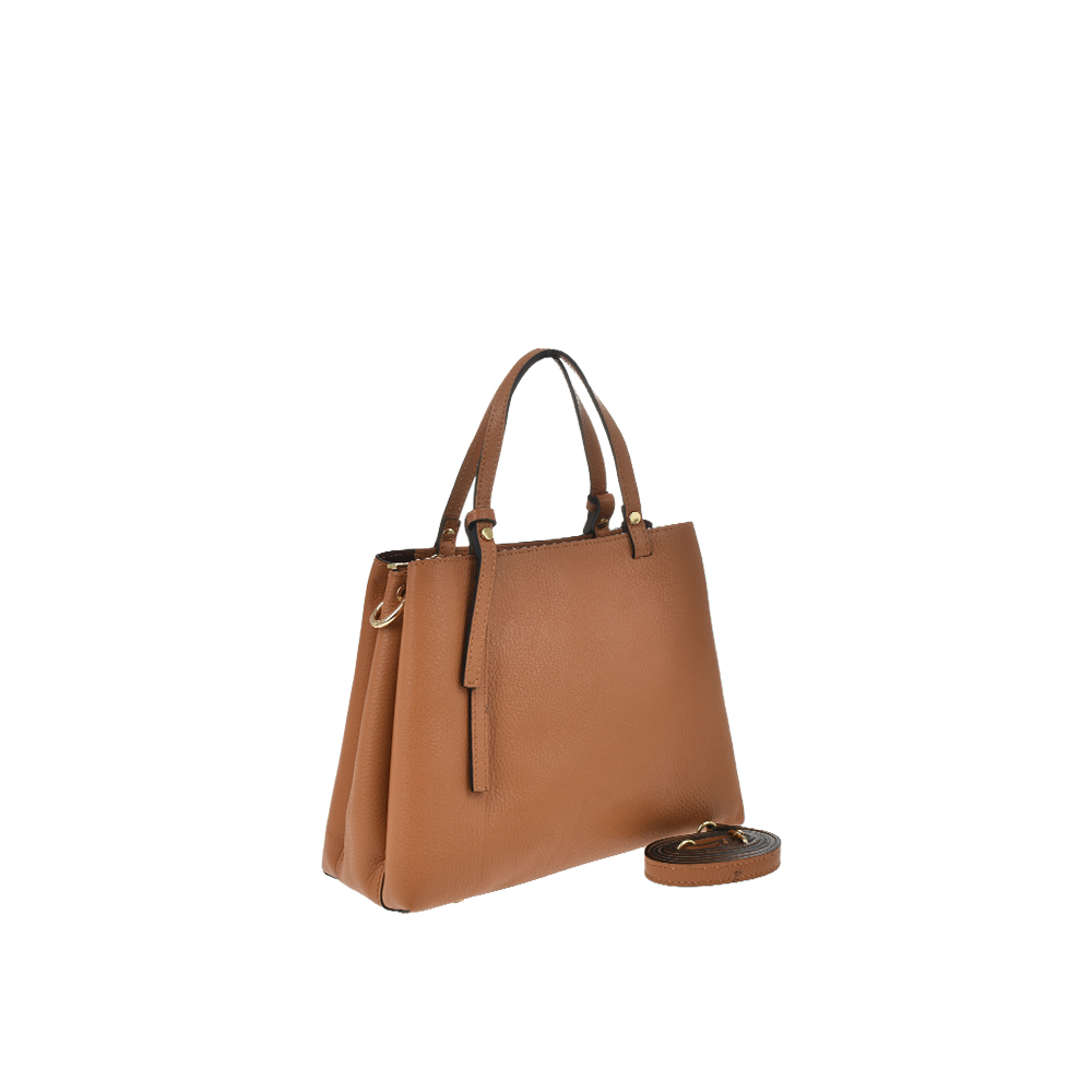 Geanta de mana din piele naturala Chiara Canotti CC1402, Coganc, #2, Bagsy