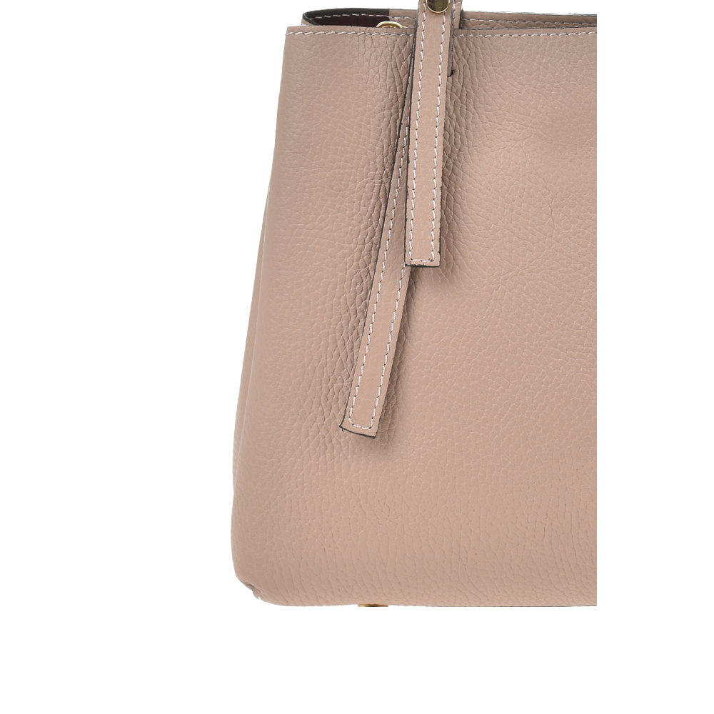 Geanta de mana din piele naturala Chiara Canotti CC1402, Roz prafuit, #5, Bagsy