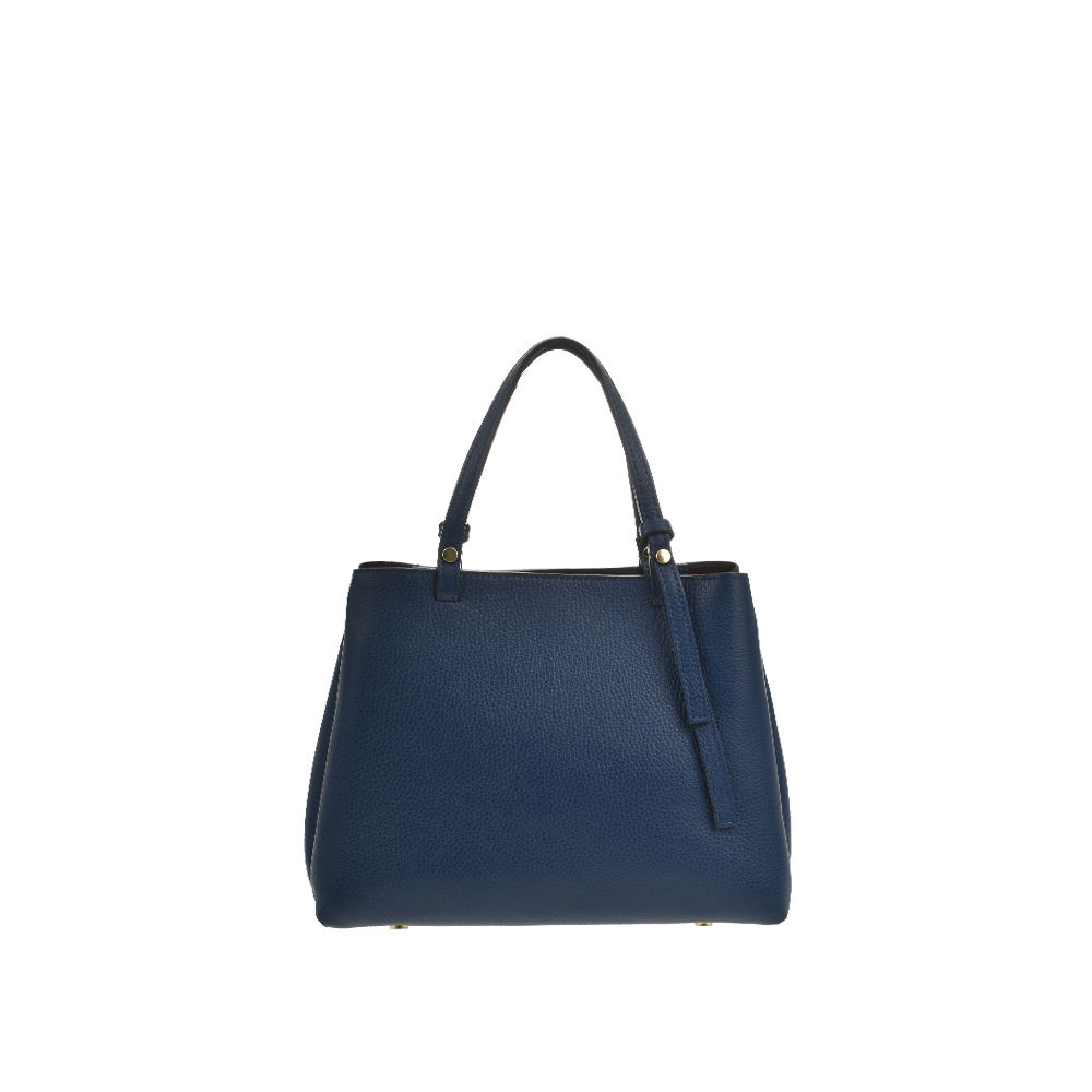 Geanta de mana din piele naturala Chiara Canotti CC1402, Albastru, #3, Bagsy