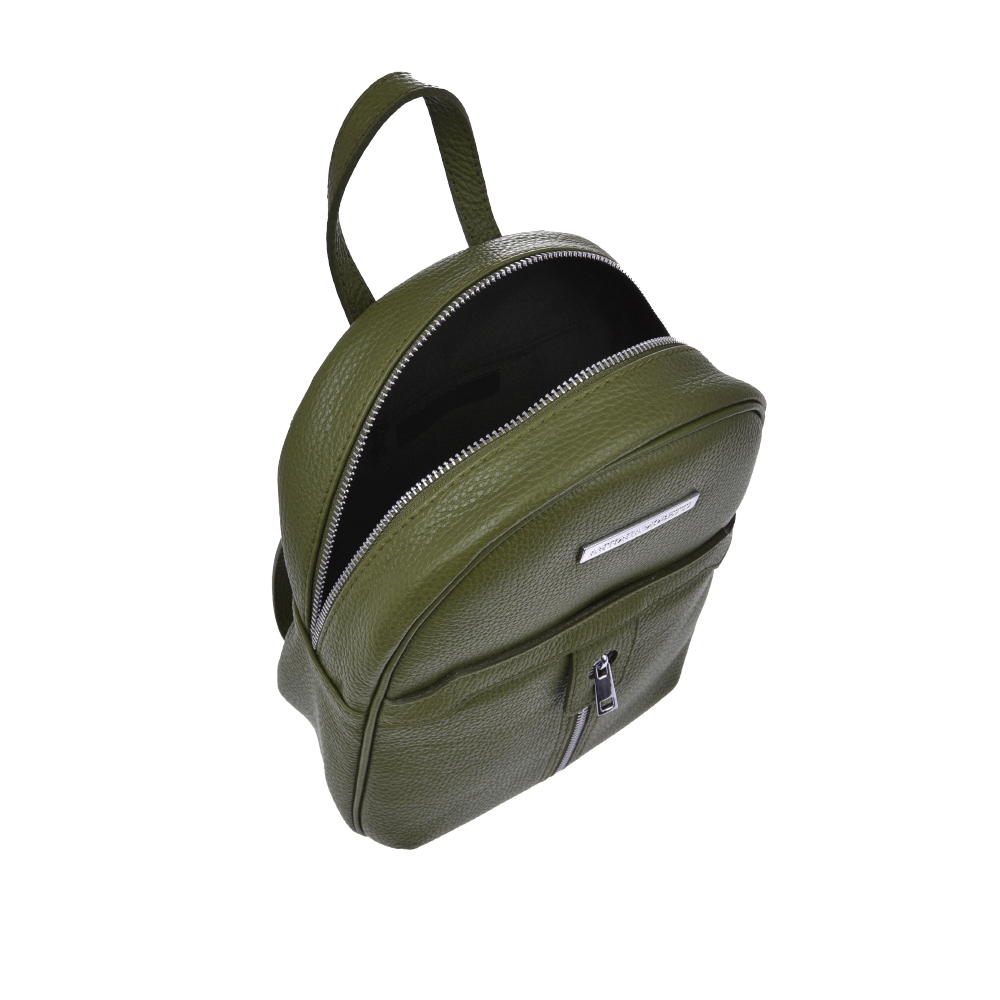 Rucsac dama din piele naturala Antonia Moretti AM1210, Verde, #4, Bagsy