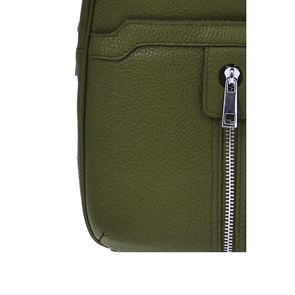 Rucsac dama din piele naturala Antonia Moretti AM1210, Verde, #5, Bagsy