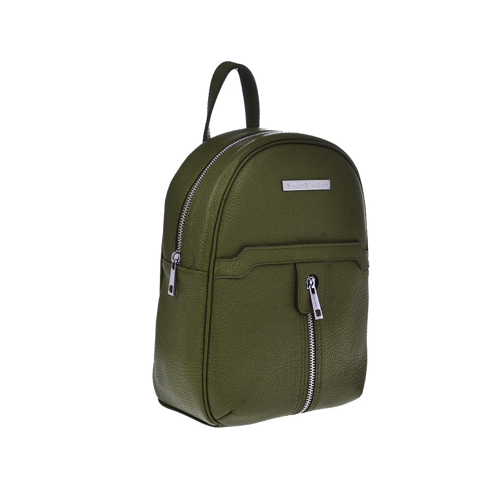 Rucsac dama din piele naturala Antonia Moretti AM1210, Verde, #2, Bagsy