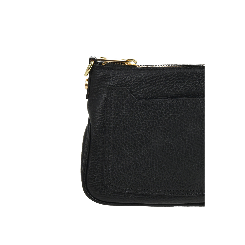 Geanta de umar din piele naturala Chiara Canotti CC1417, Negru, #5, Bagsy