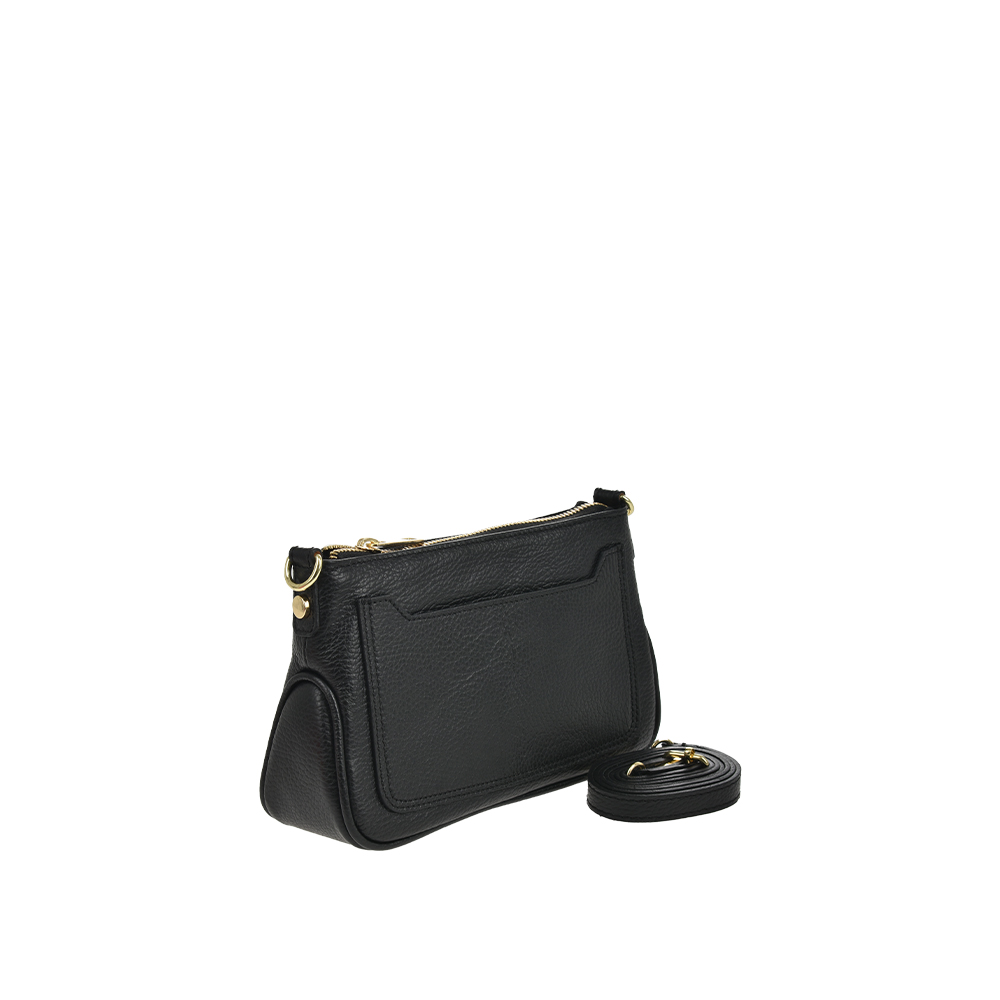 Geanta de umar din piele naturala Chiara Canotti CC1417, Negru, #2, Bagsy