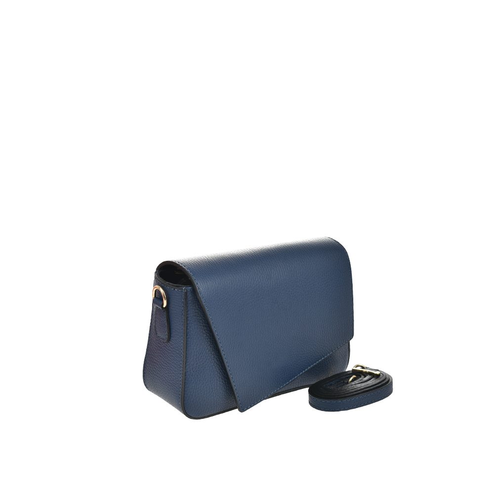 Geanta de umar din piele naturala Chiara Canotti CC1419, Albastru, #2, Bagsy