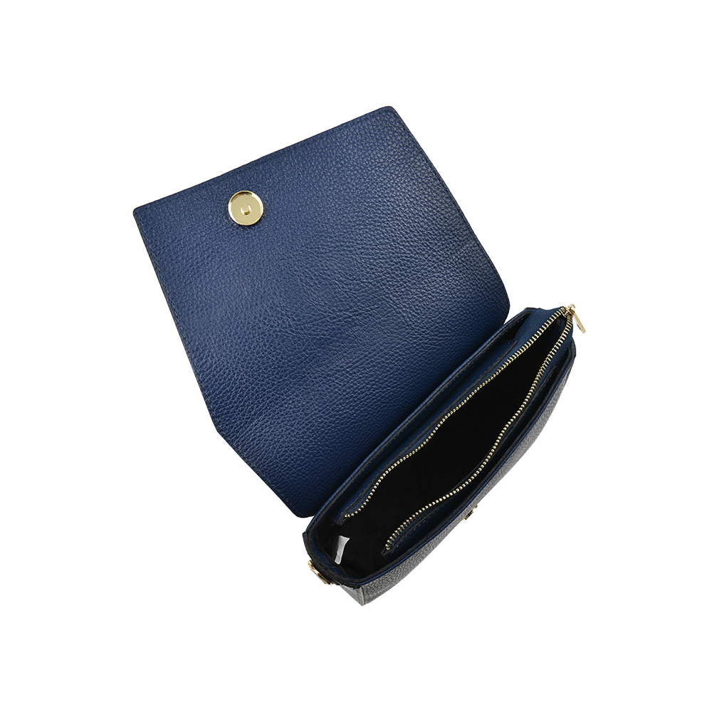 Geanta de umar din piele naturala Chiara Canotti CC1419, Albastru, #4, Bagsy