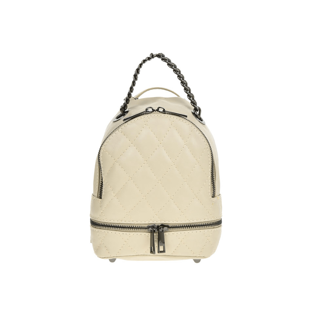 Rucsac din piele naturala Antonia Moretti AM1234, Bej, #1, Bagsy