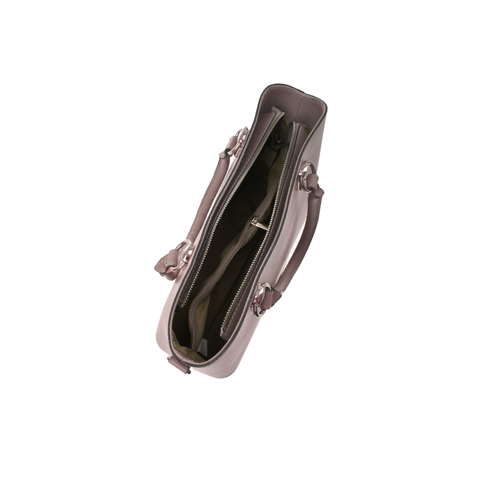 Geanta de mana din piele naturala Antonia Moretti AM1359, Roz prafuit, #4, Bagsy