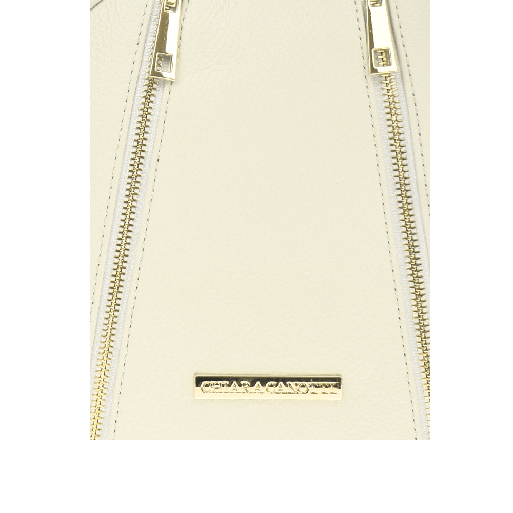 Rucsac din piele naturala Chiara Canotti CC1251, Bej, #5, Bagsy