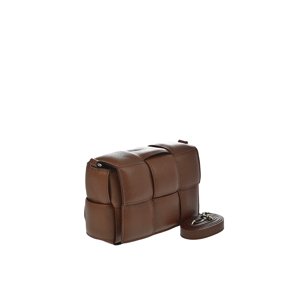 Geanta de umar din piele naturala Chiara Canotti CC1399, Cognac, #2, Bagsy