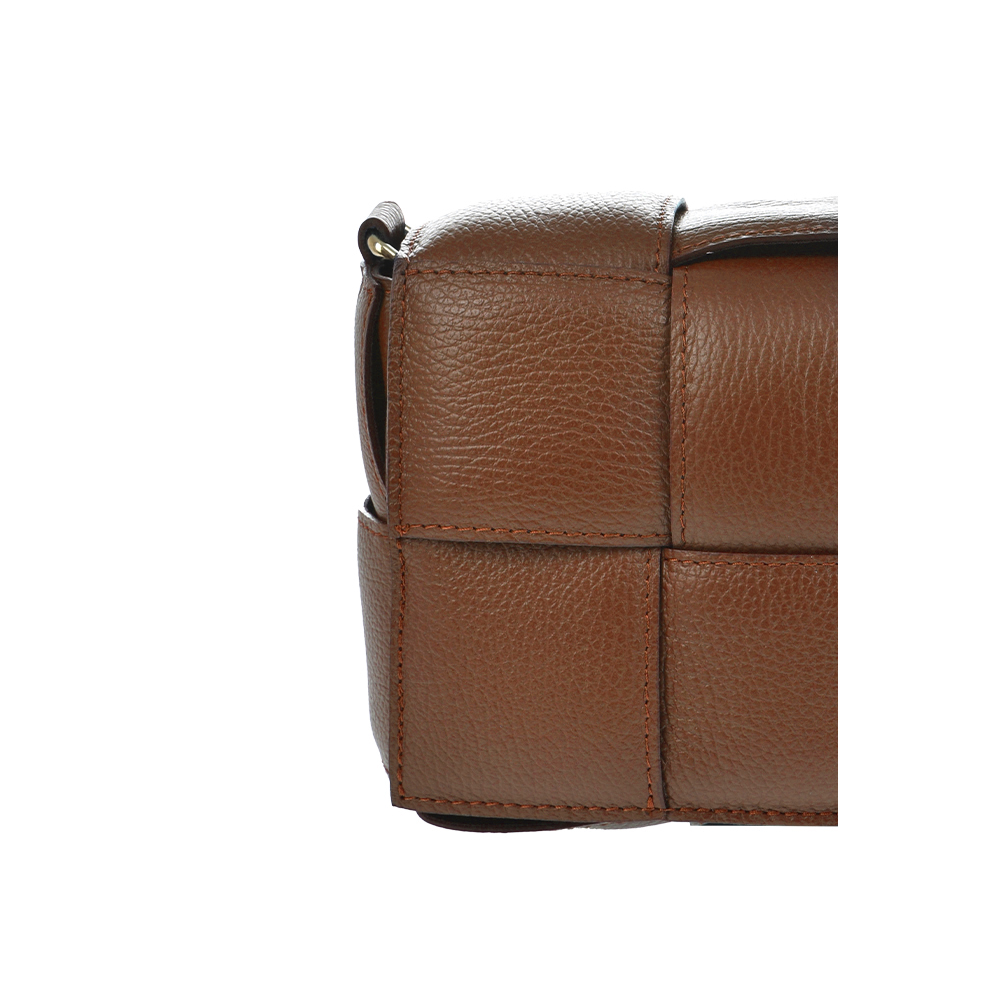 Geanta de umar din piele naturala Chiara Canotti CC1399, Cognac, #5, Bagsy