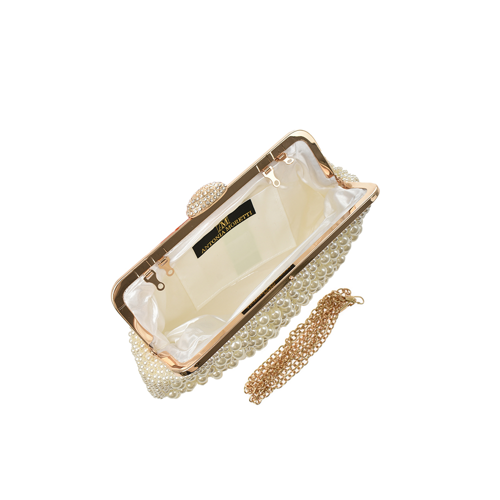 Geanta de ocazie Antonia Moretti AM1430, Bej, #4, Bagsy