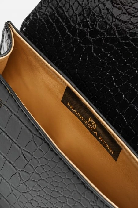 Geanta de umar din piele ecologica Francesca Rossi FR6276, Negru, #4, Bagsy