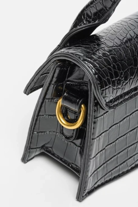 Geanta de umar din piele ecologica Francesca Rossi FR6276, Negru, #3, Bagsy