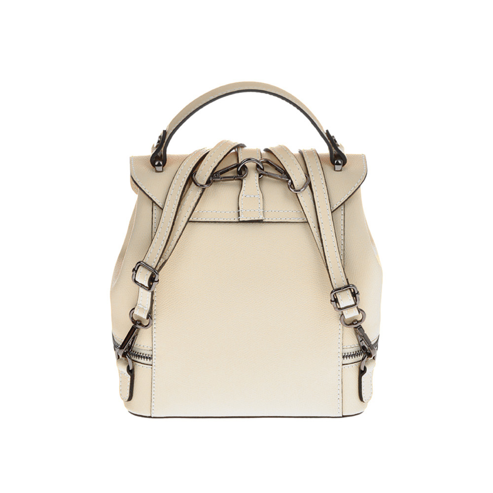 Rucsac dama din piele naturala Antonia Moretti AM1219, Bej, #3, Bagsy