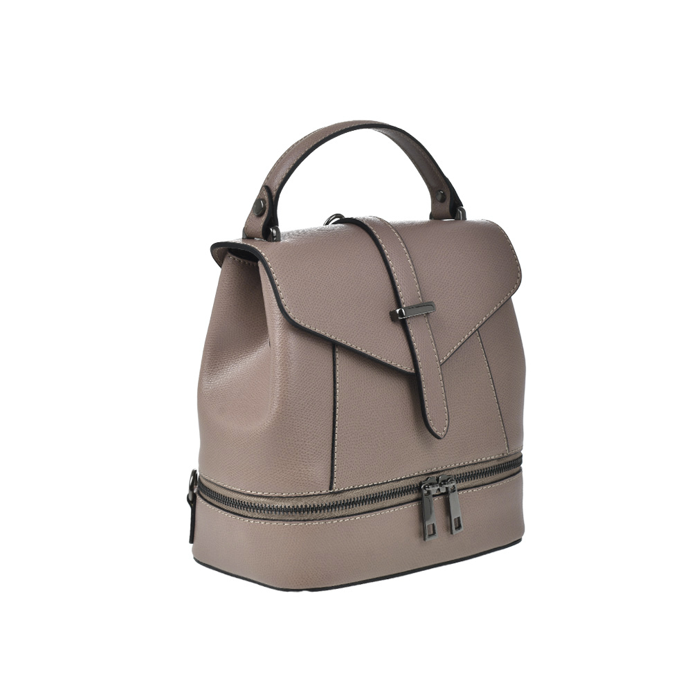 Rucsac dama din piele naturala Antonia Moretti AM1219, Roz prafuit, #2, Bagsy