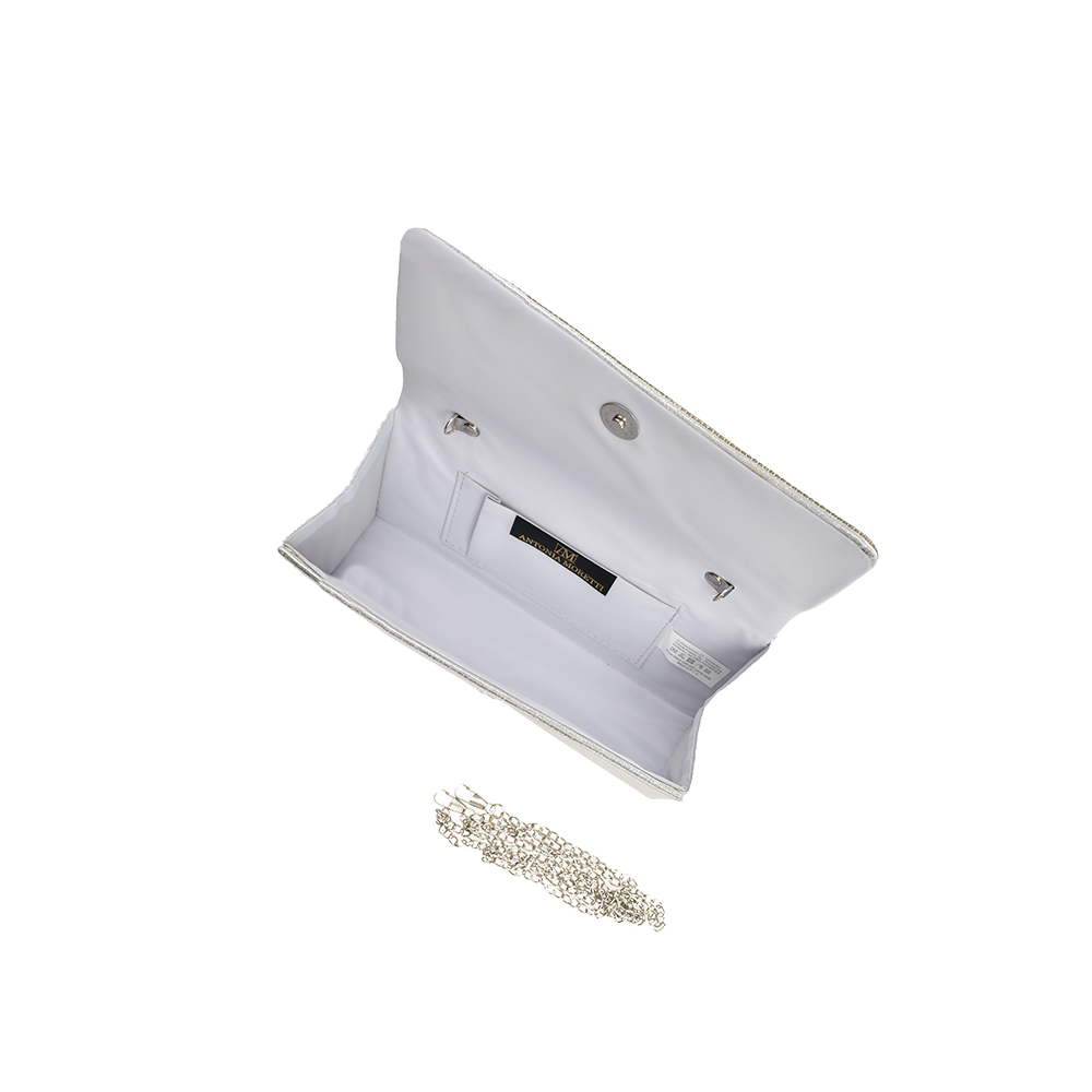 Geanta de ocazie Antonia Moretti AM1439, Argintiu, #4, Bagsy