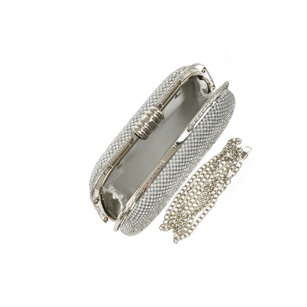 Geanta de ocazie Antonia Moretti AM1445, Argintiu, #4, Bagsy